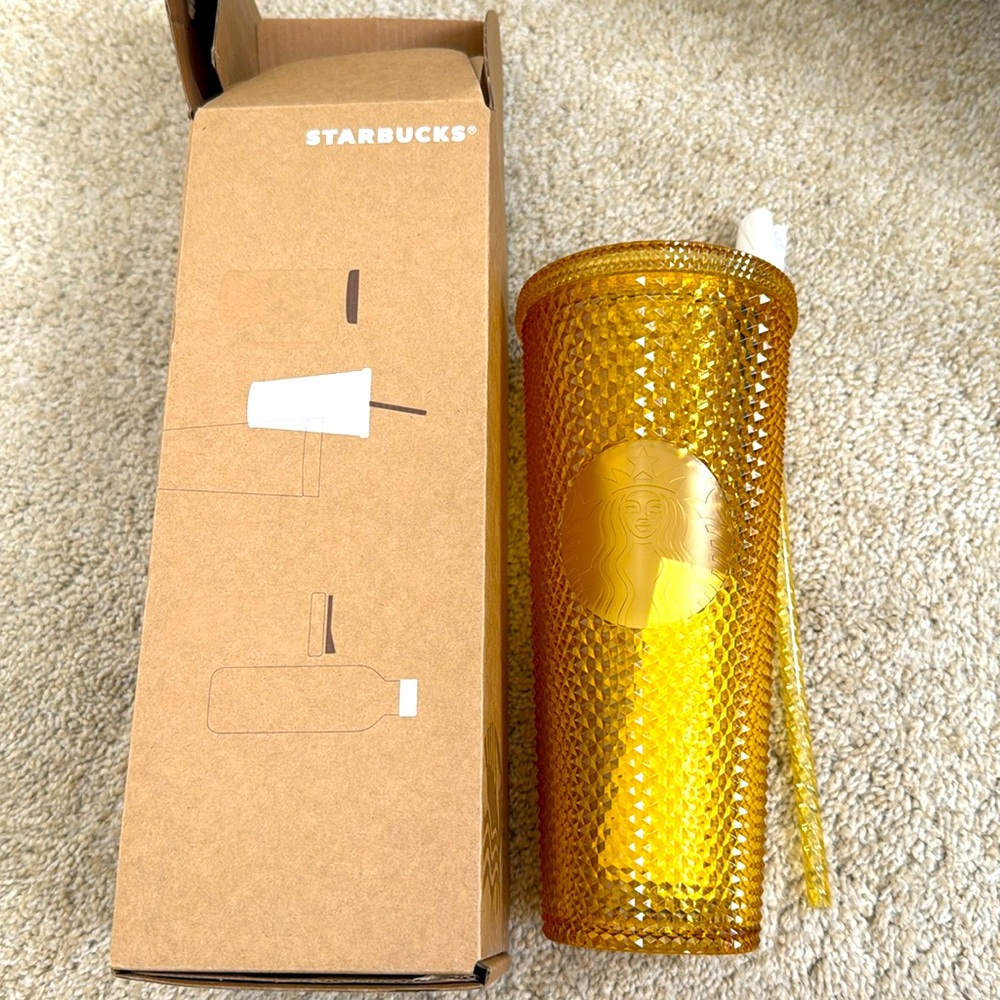 NWT Starbucks Yellow Tumbler - Taiwan edition